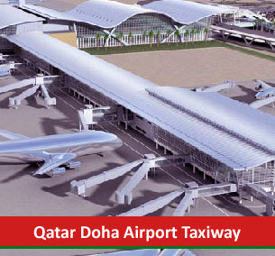 Qatar Doha Airport Taxiway